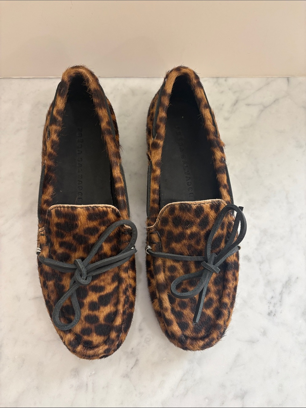Freda Salvador Leopard Morgan Boat Shoe